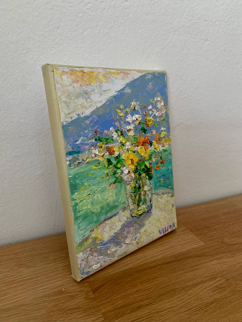 Original Impressionism Still Life Painting by Vilma Gataveckiene