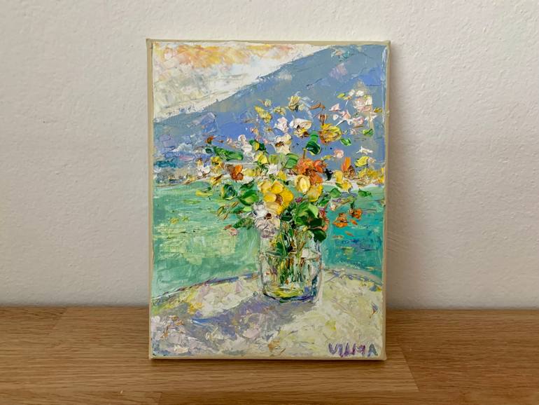 Original Impressionism Still Life Painting by Vilma Gataveckiene