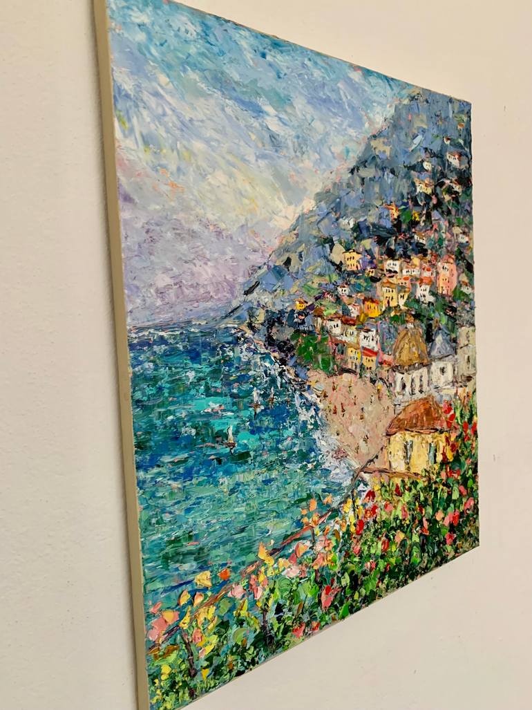Original Impressionism Seascape Painting by Vilma Gataveckiene