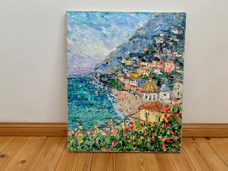 Original Impressionism Seascape Painting by Vilma Gataveckiene