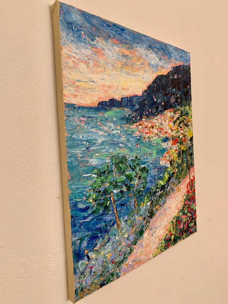 Original Impressionism Seascape Painting by Vilma Gataveckiene