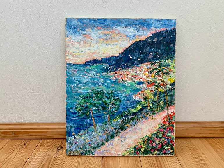 Original Impressionism Seascape Painting by Vilma Gataveckiene