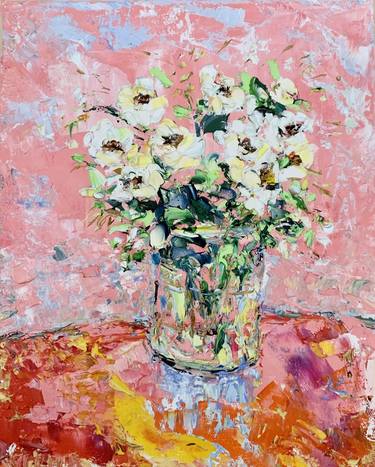 Original Impressionism Floral Paintings by Vilma Gataveckiene