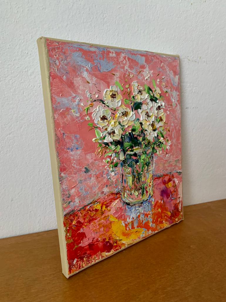 Original Impressionism Floral Painting by Vilma Gataveckiene
