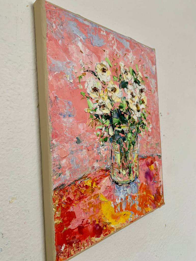 Original Impressionism Floral Painting by Vilma Gataveckiene