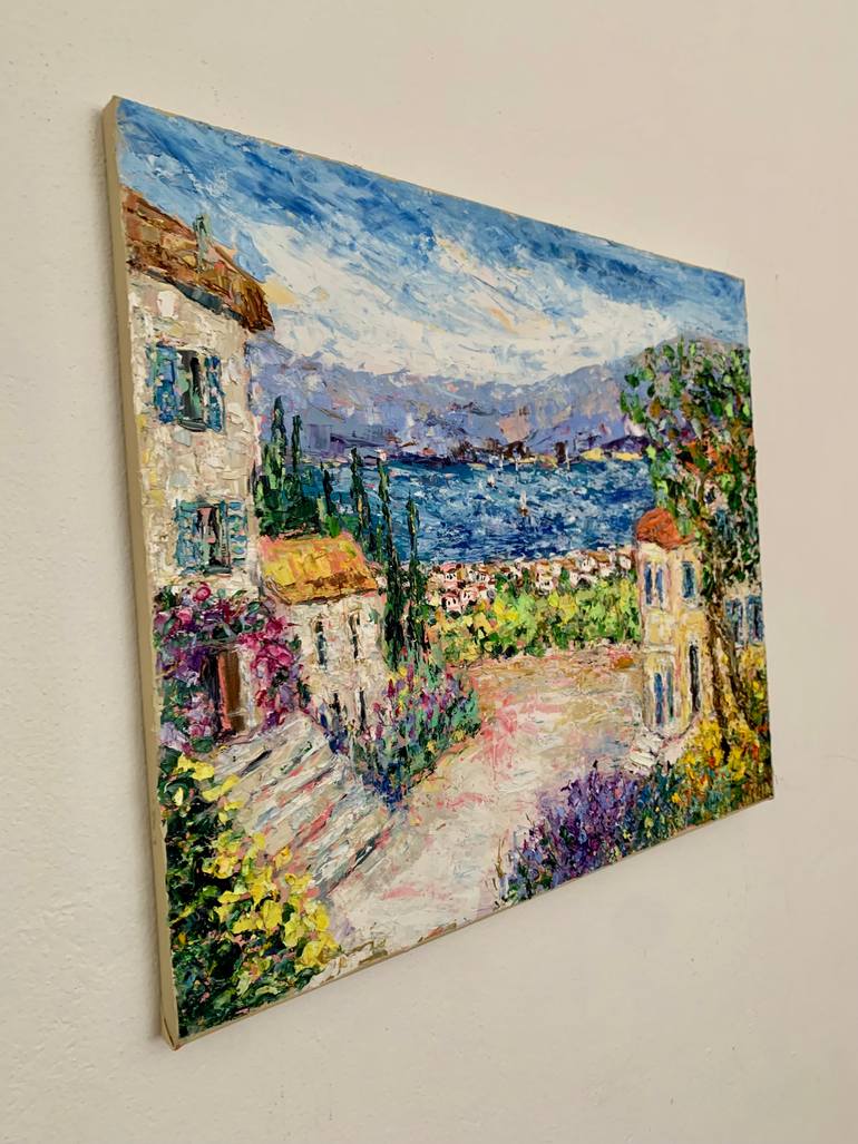 Original Impressionism Landscape Painting by Vilma Gataveckiene