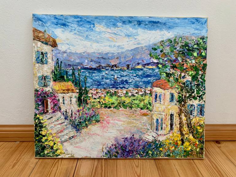 Original Impressionism Landscape Painting by Vilma Gataveckiene
