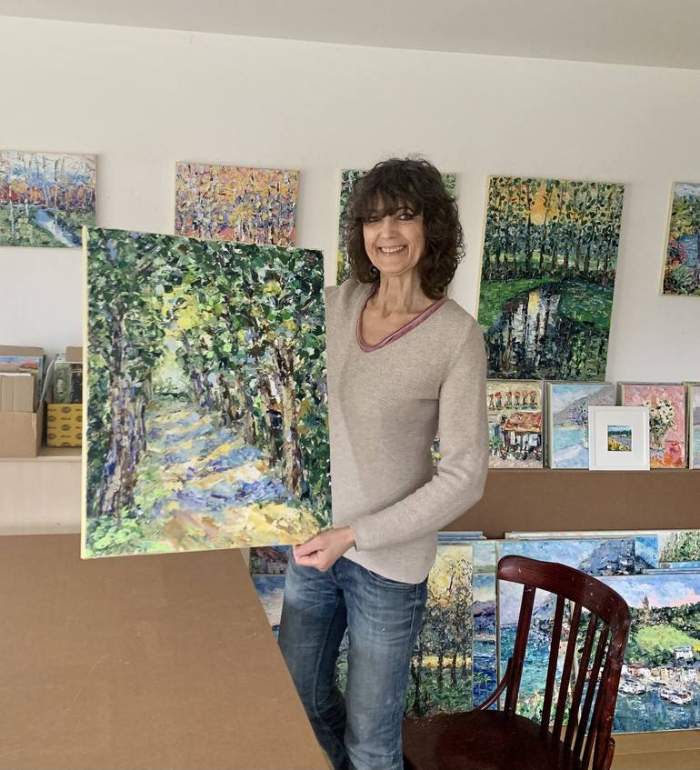 Original Impressionism Nature Painting by Vilma Gataveckiene