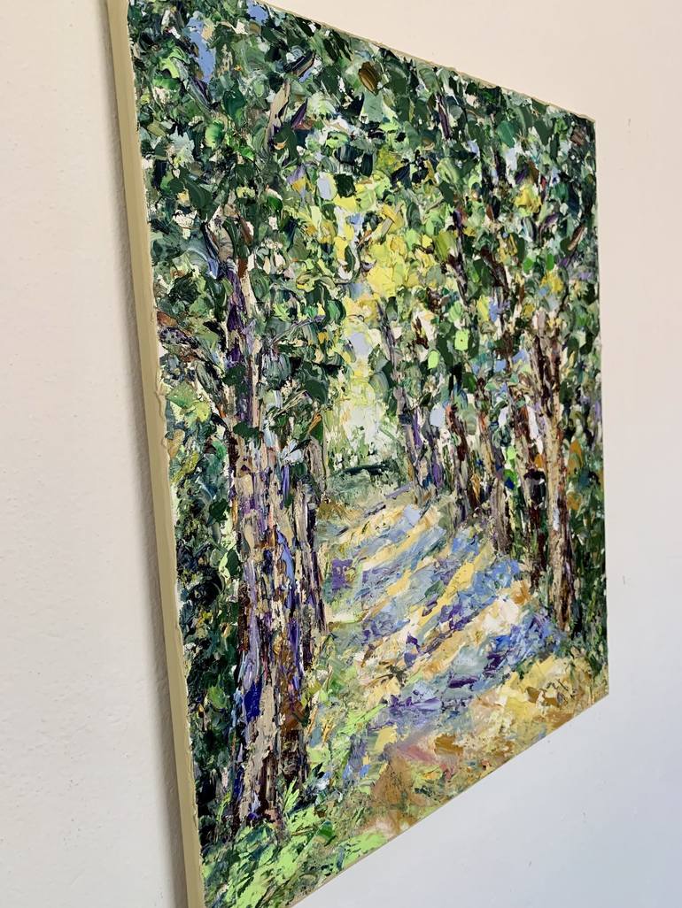 Original Impressionism Nature Painting by Vilma Gataveckiene