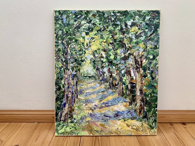 Original Impressionism Nature Painting by Vilma Gataveckiene