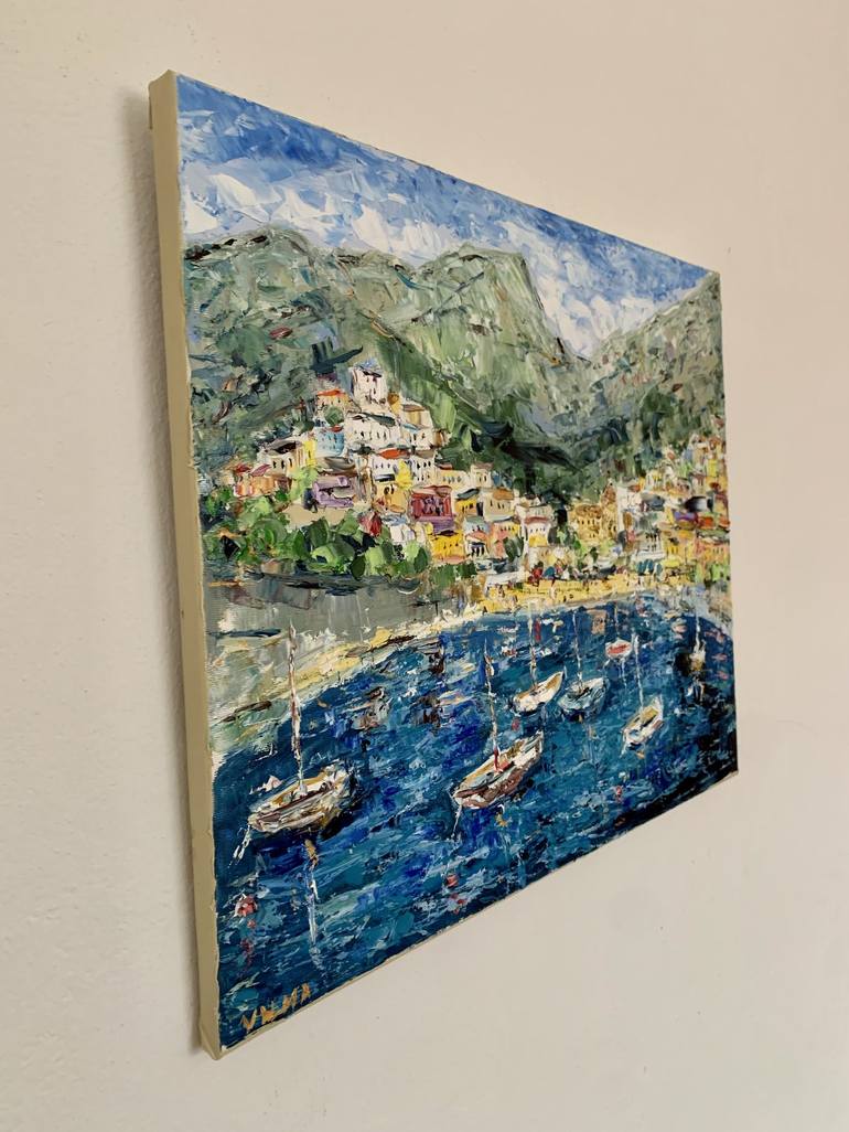 Original Impressionism Seascape Painting by Vilma Gataveckiene