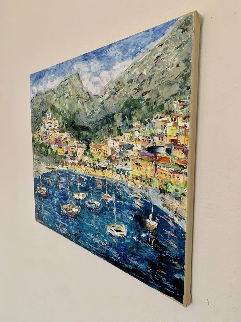 Original Impressionism Seascape Painting by Vilma Gataveckiene
