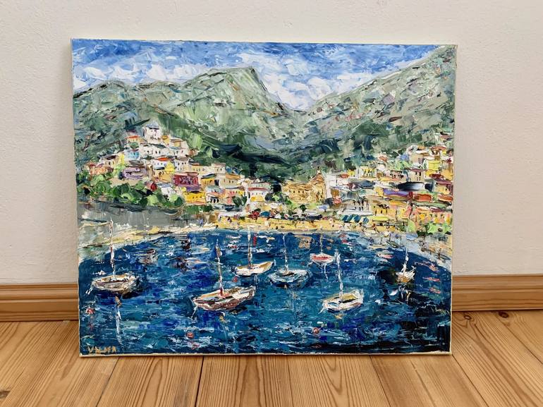 Original Impressionism Seascape Painting by Vilma Gataveckiene