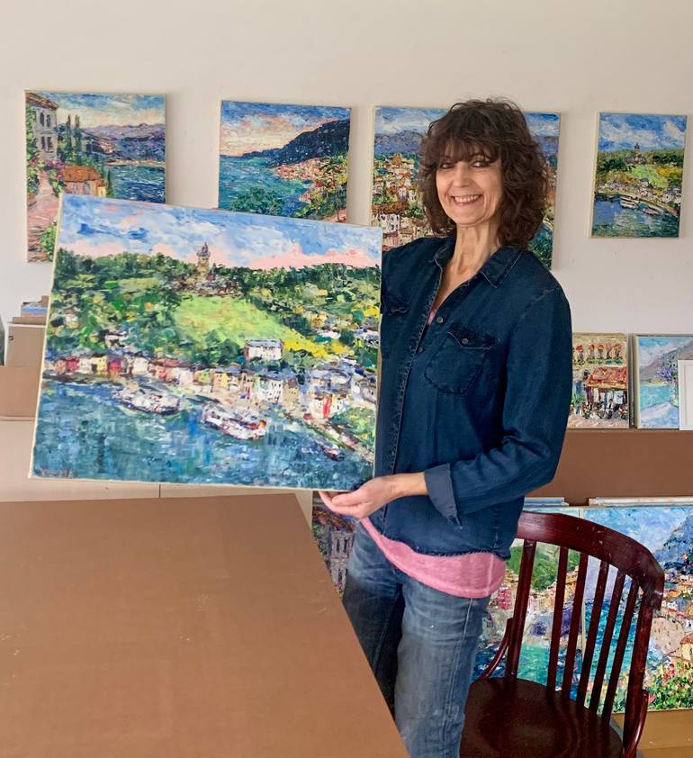 Original Impressionism Landscape Painting by Vilma Gataveckiene