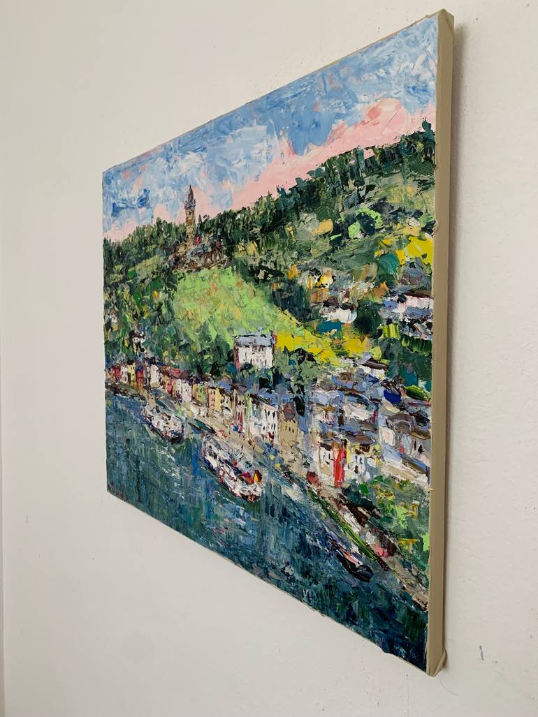 Original Impressionism Landscape Painting by Vilma Gataveckiene