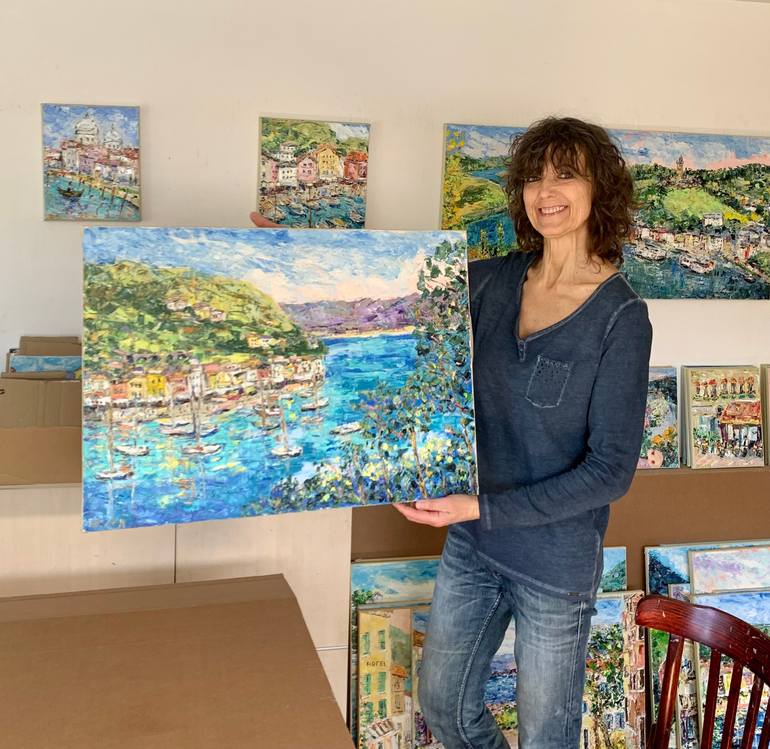 Original Impressionism Seascape Painting by Vilma Gataveckiene