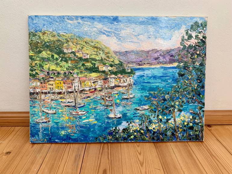 Original Impressionism Seascape Painting by Vilma Gataveckiene