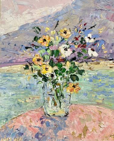 Original Impressionism Still Life Paintings by Vilma Gataveckiene