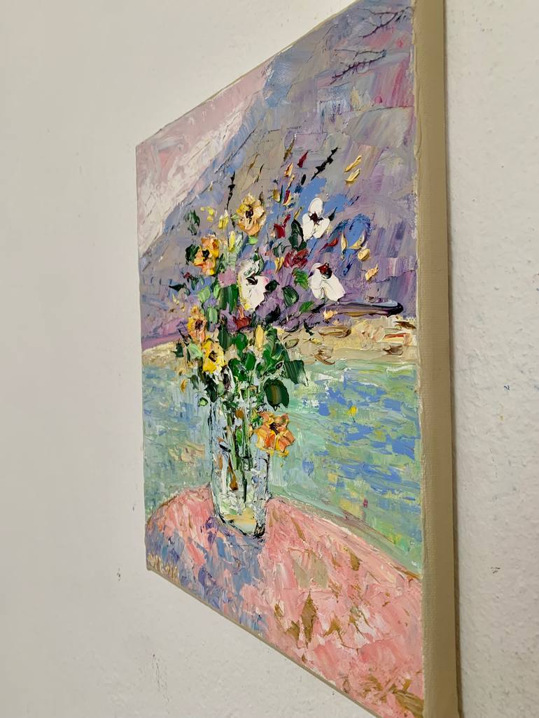 Original Impressionism Still Life Painting by Vilma Gataveckiene