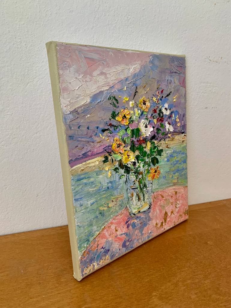 Original Impressionism Still Life Painting by Vilma Gataveckiene