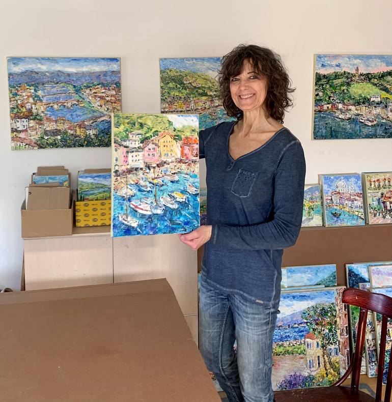 Original Impressionism Seascape Painting by Vilma Gataveckiene