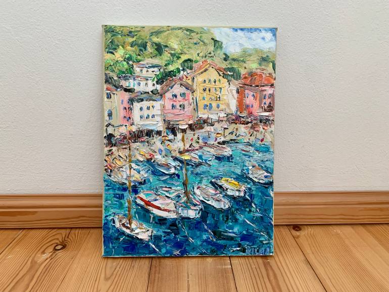 Original Impressionism Seascape Painting by Vilma Gataveckiene