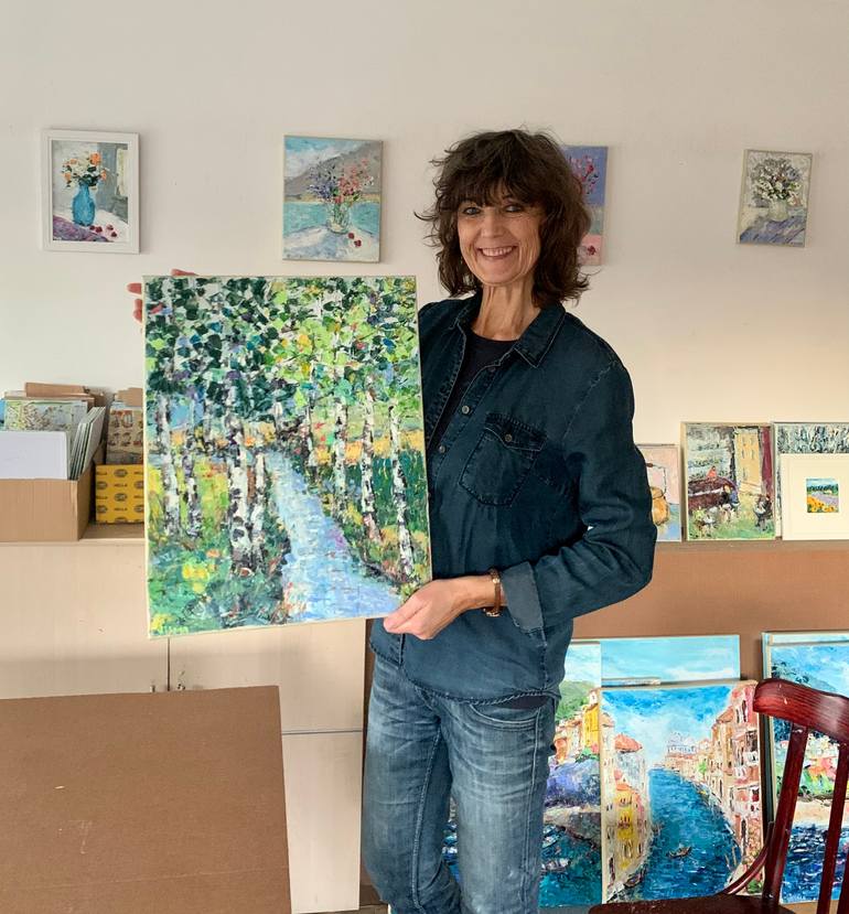 Original Abstract Nature Painting by Vilma Gataveckiene