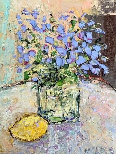 Original Impressionism Still Life Paintings by Vilma Gataveckiene