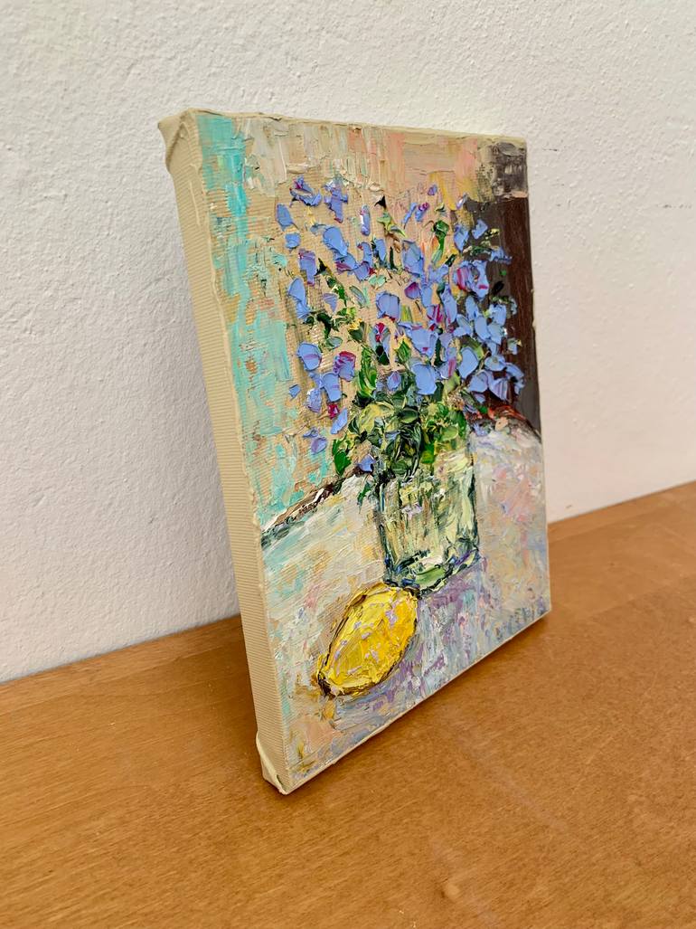 Original Impressionism Still Life Painting by Vilma Gataveckiene