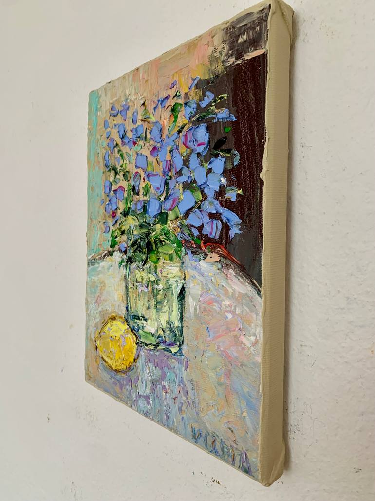 Original Impressionism Still Life Painting by Vilma Gataveckiene