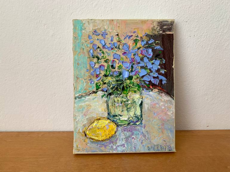Original Impressionism Still Life Painting by Vilma Gataveckiene