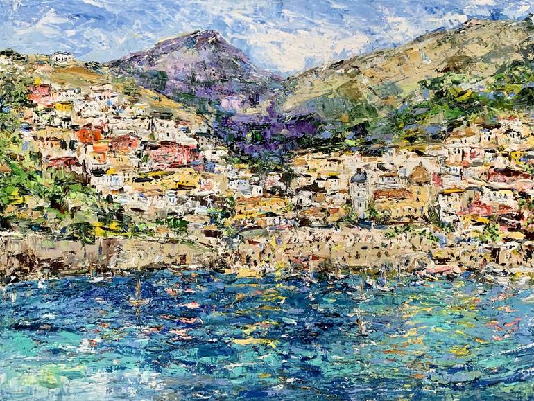 Print of Impressionism Seascape Paintings by Vilma Gataveckiene