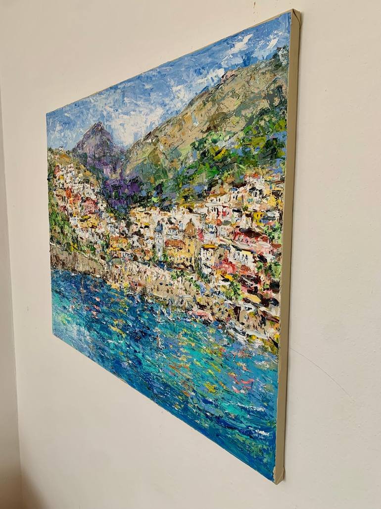 Original Impressionism Seascape Painting by Vilma Gataveckiene