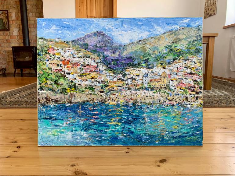 Original Impressionism Seascape Painting by Vilma Gataveckiene