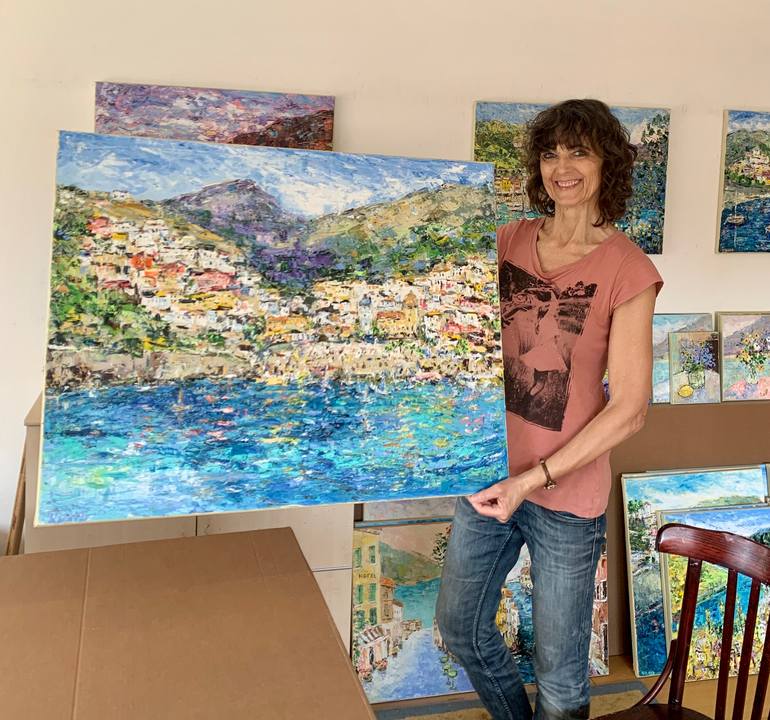 Original Impressionism Seascape Painting by Vilma Gataveckiene