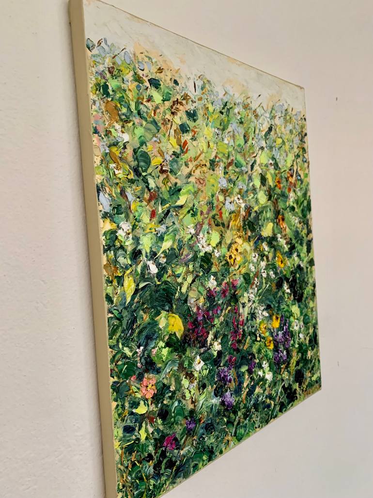 Original Abstract Floral Painting by Vilma Gataveckiene