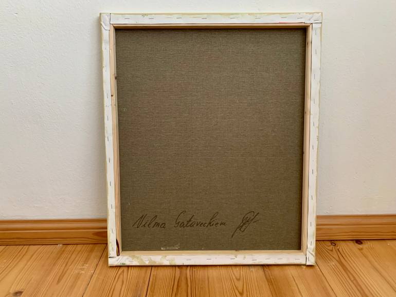 Original Abstract Floral Painting by Vilma Gataveckiene