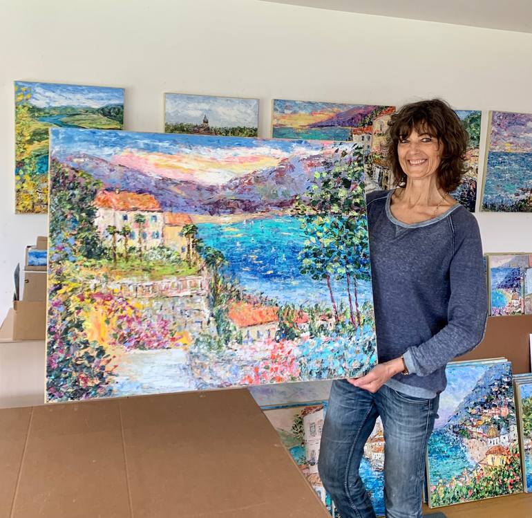Original Impressionism Seascape Painting by Vilma Gataveckiene