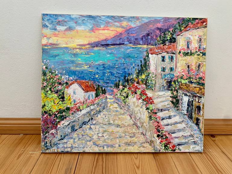 Original Impressionism Landscape Painting by Vilma Gataveckiene