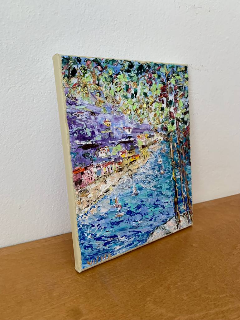 Original Impressionism Seascape Painting by Vilma Gataveckiene