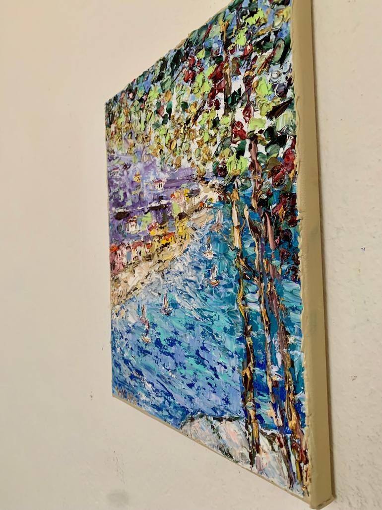 Original Impressionism Seascape Painting by Vilma Gataveckiene