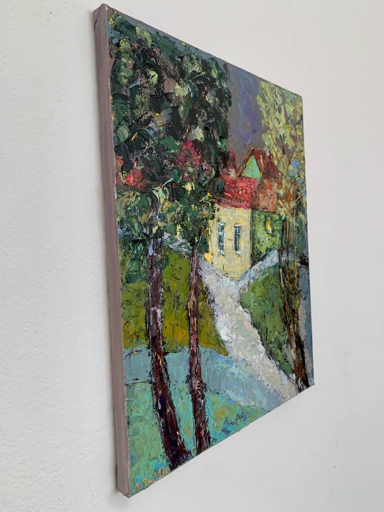 Original Impressionism Landscape Painting by Vilma Gataveckiene