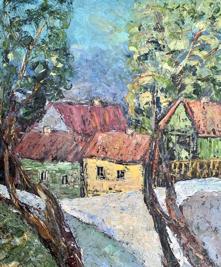 Print of Impressionism Landscape Paintings by Vilma Gataveckiene