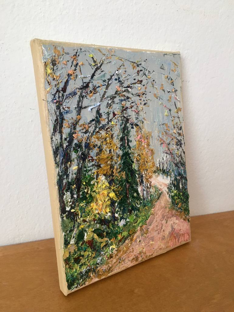Original Impressionism Landscape Painting by Vilma Gataveckiene