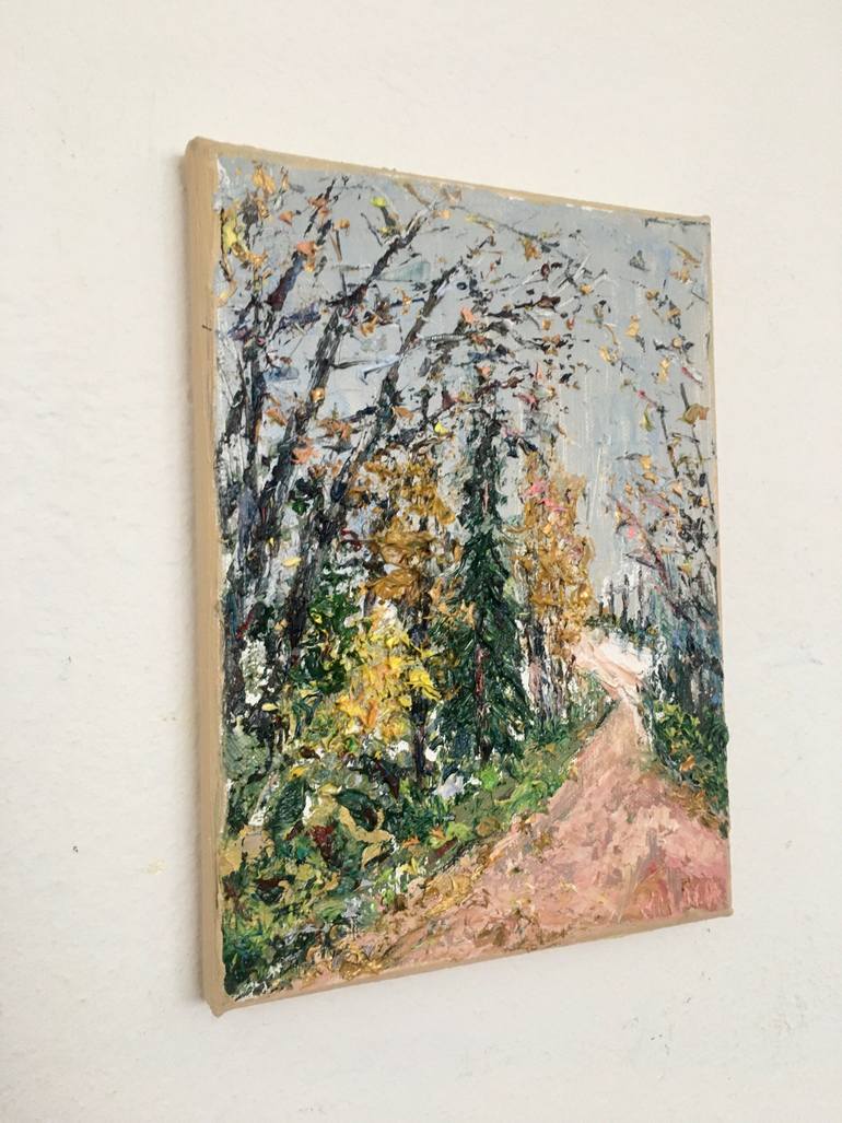 Original Impressionism Landscape Painting by Vilma Gataveckiene
