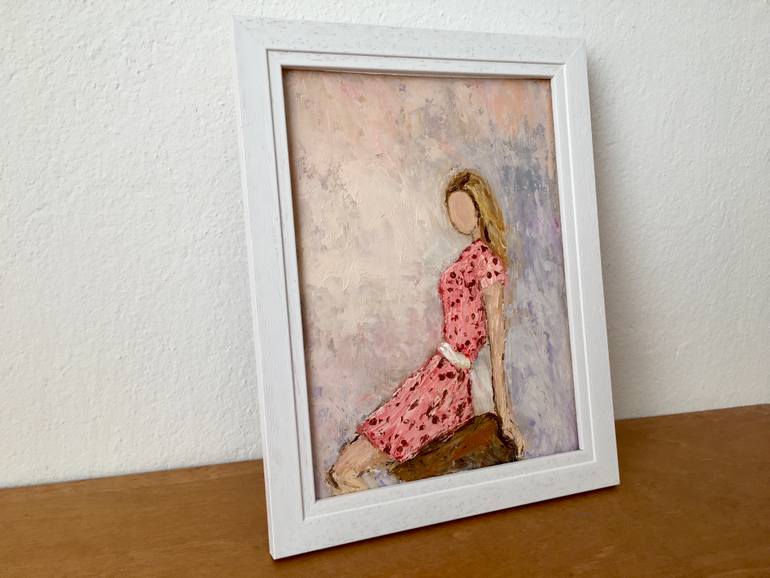 Original Impressionism Women Painting by Vilma Gataveckiene