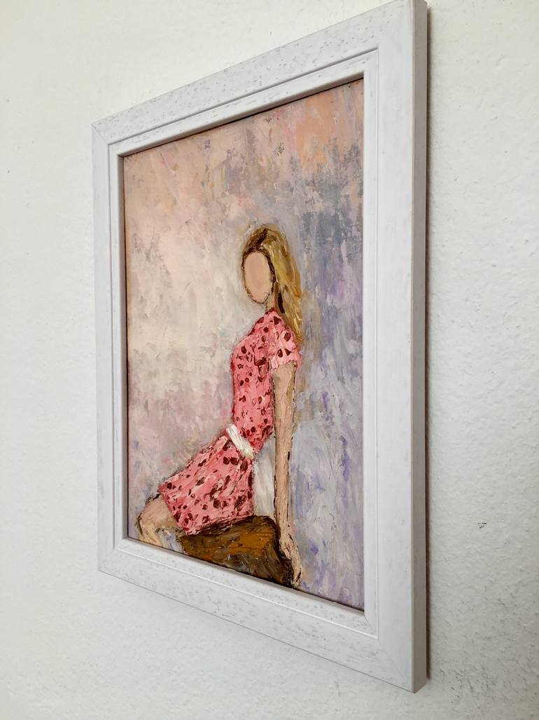 Original Impressionism Women Painting by Vilma Gataveckiene