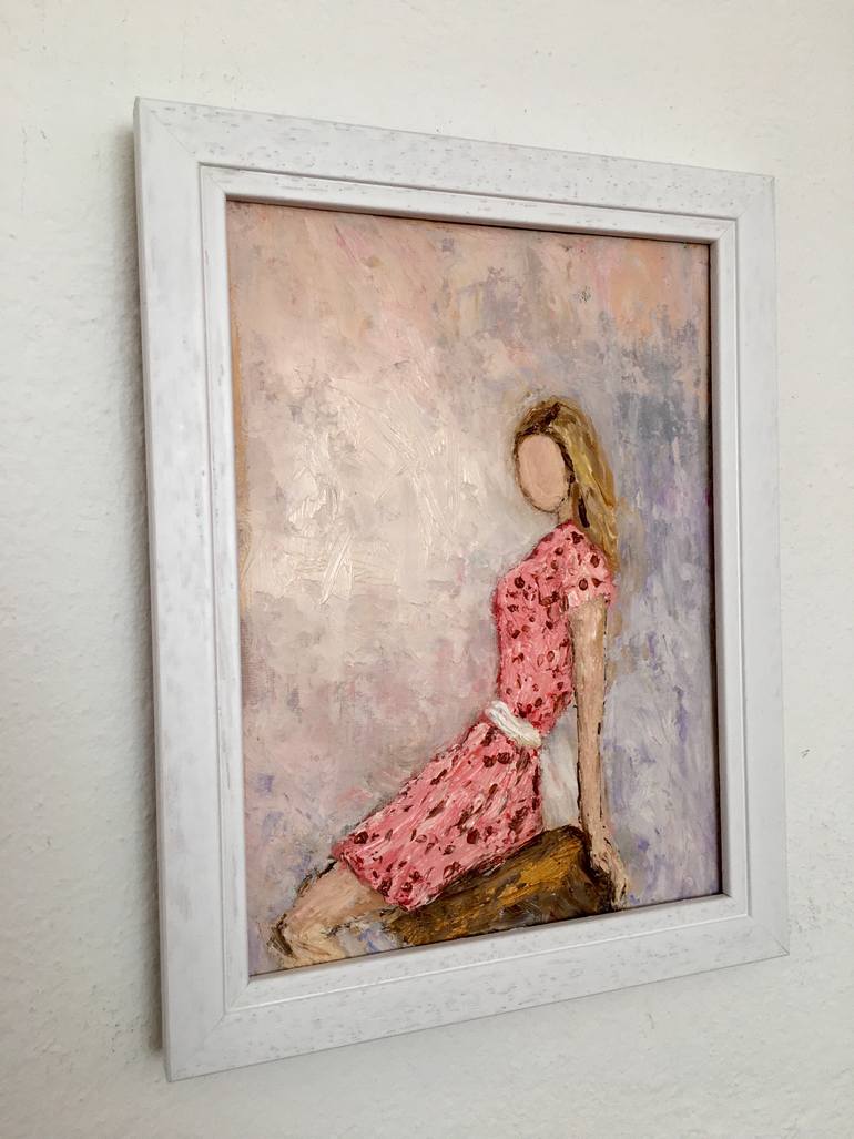 Original Impressionism Women Painting by Vilma Gataveckiene