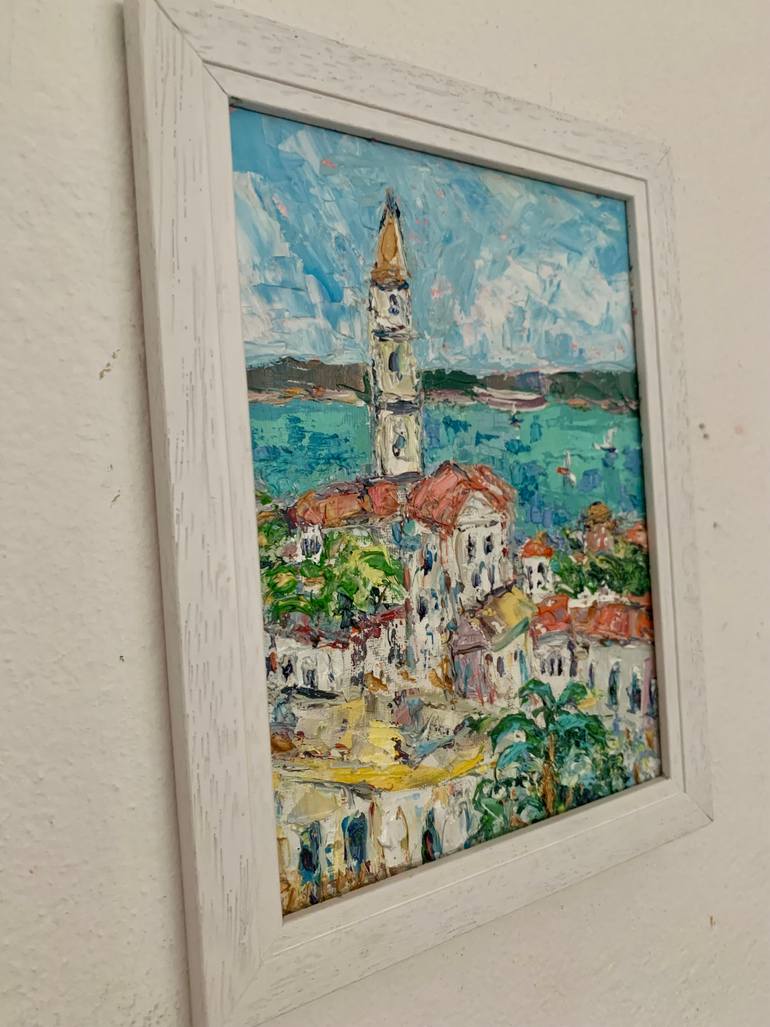 Original Impressionism Cities Painting by Vilma Gataveckiene