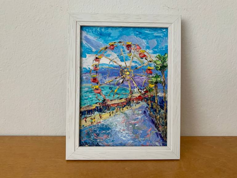 Original Impressionism Cities Painting by Vilma Gataveckiene